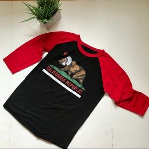 California Republic Unisex Baseball shirt